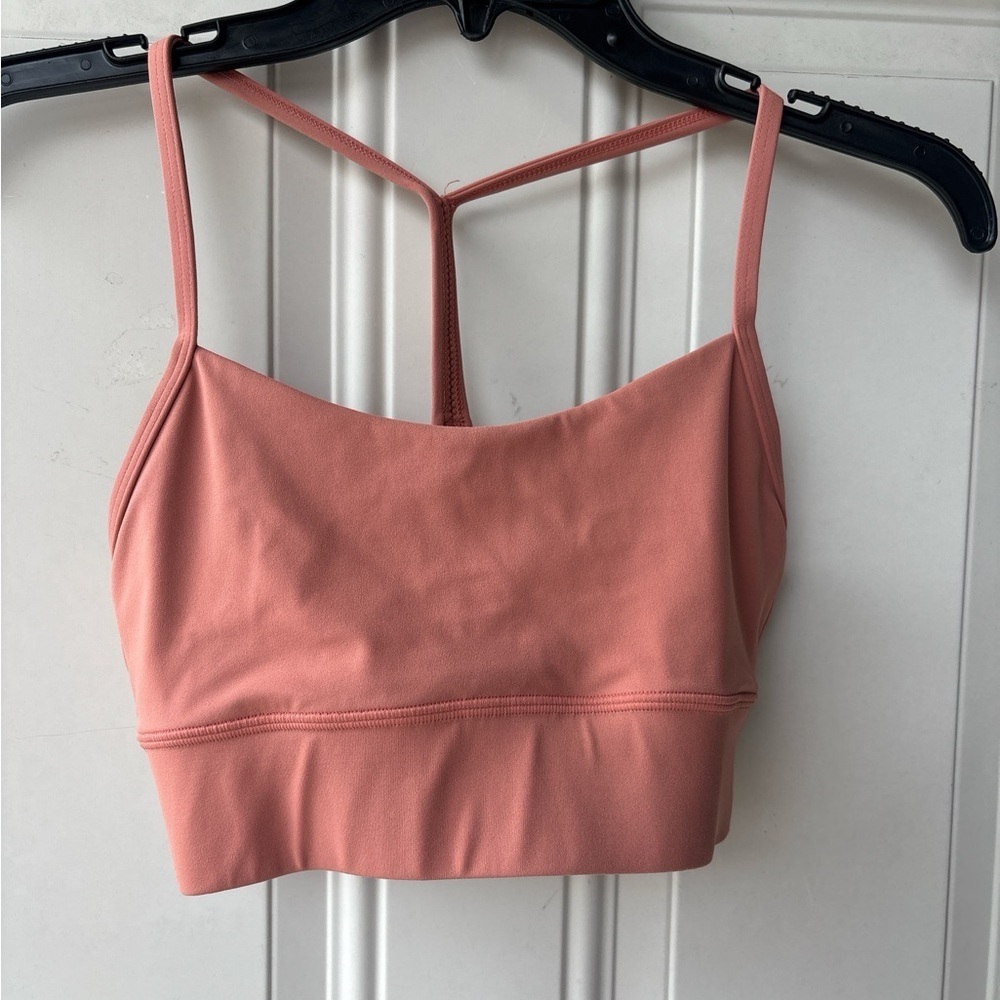 ThirdLove Coral Pink Strappy T-Back Sports Bralette - Picture 1 of 3